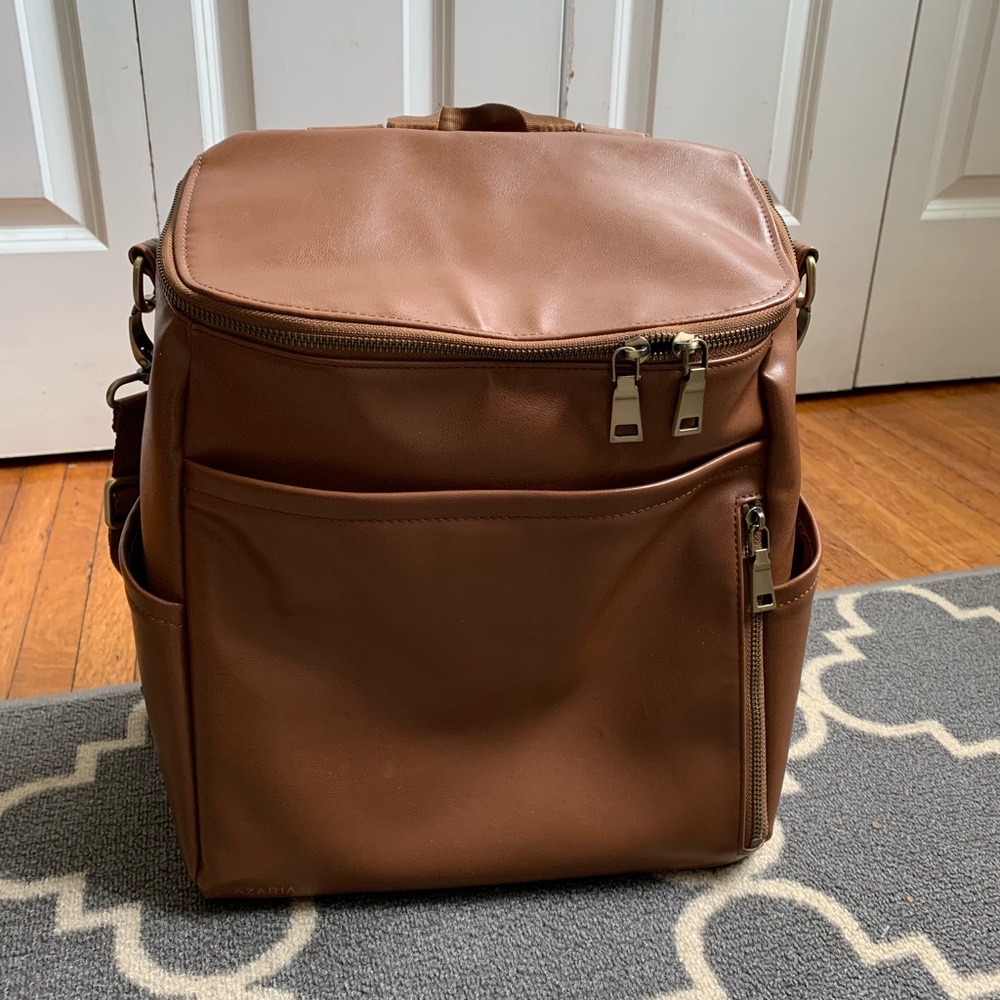 Azaria La Mere Diaper Bag in Camel